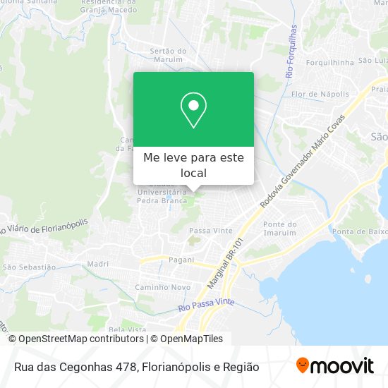 Rua das Cegonhas 478 mapa