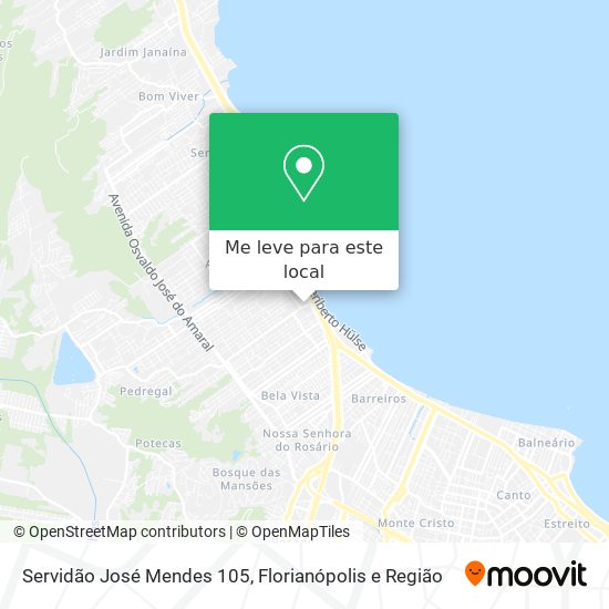 Servidão José Mendes 105 mapa