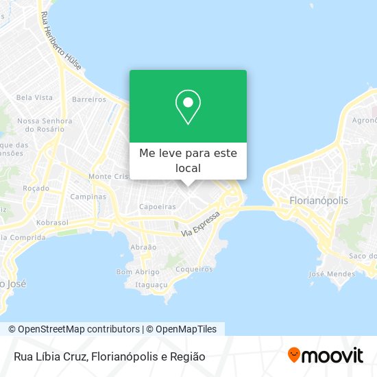Rua Líbia Cruz mapa