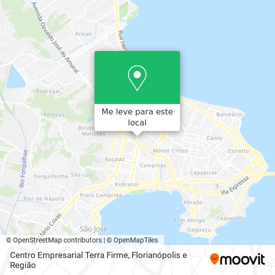 Centro Empresarial Terra Firme mapa