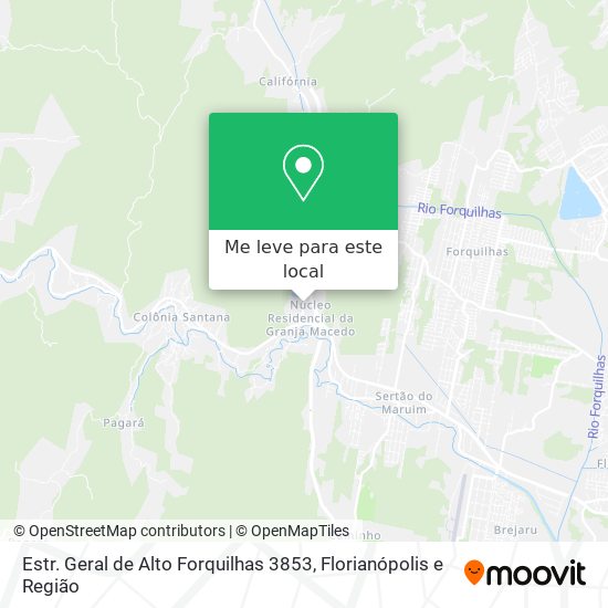 Estr. Geral de Alto Forquilhas 3853 mapa