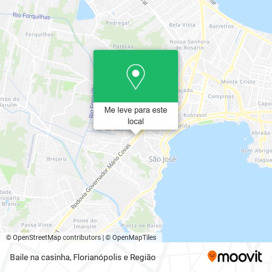 Baile na casinha mapa