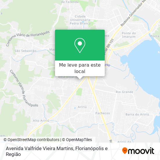 Avenida Valfride Vieira Martins mapa