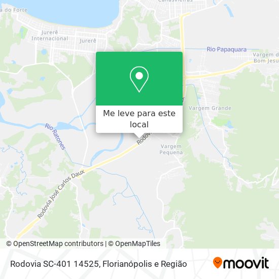 Rodovia SC-401 14525 mapa