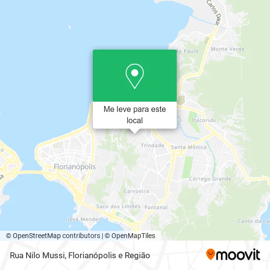 Rua Nilo Mussi mapa