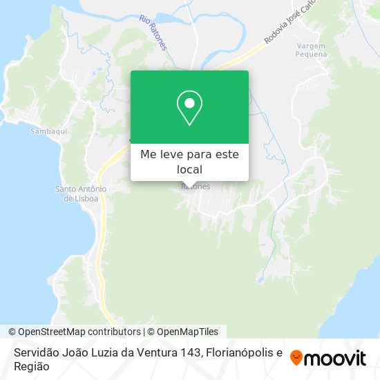 Servidão João Luzia da Ventura 143 mapa