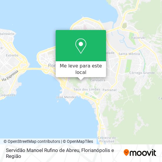 Servidão Manoel Rufino de Abreu mapa