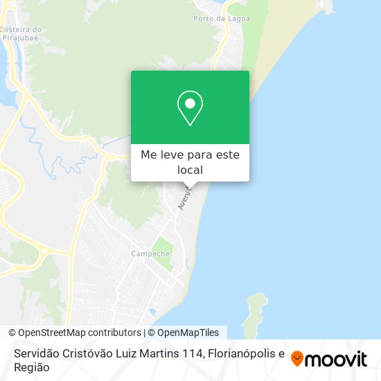 Servidão Cristóvão Luiz Martins 114 mapa