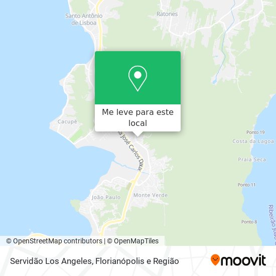 Servidão Los Angeles mapa