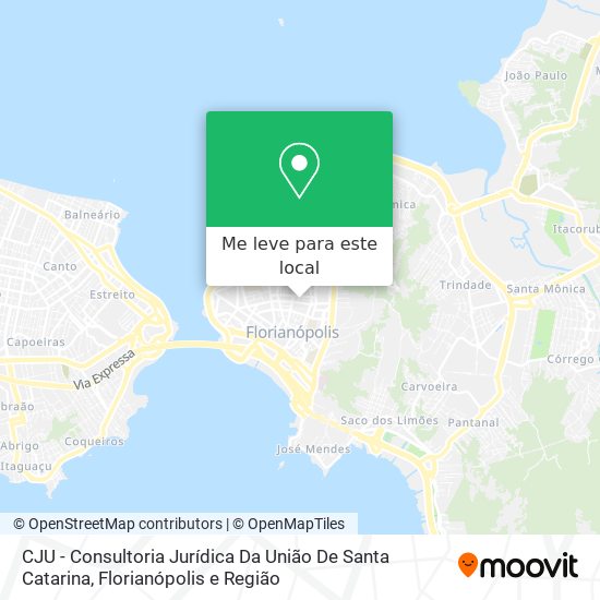 CJU - Consultoria Jurídica Da União De Santa Catarina mapa