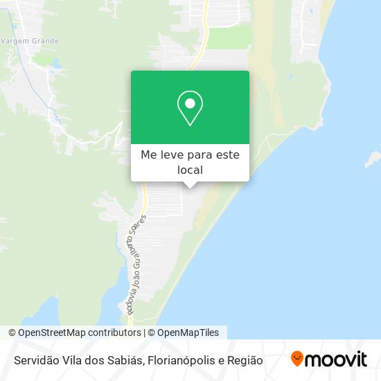 Servidão Vila dos Sabiás mapa