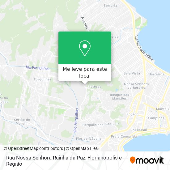 Rua Nossa Senhora Rainha da Paz mapa