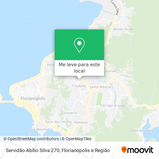 Servidão Abílio Silva 270 mapa