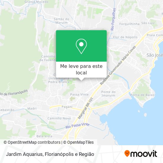 Jardim Aquarius mapa
