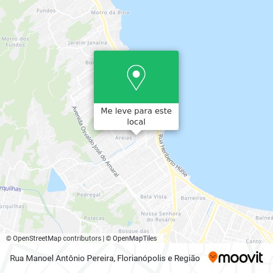 Rua Manoel Antônio Pereira mapa