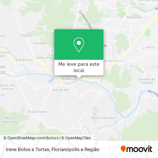 Irene Bolos e Tortas mapa