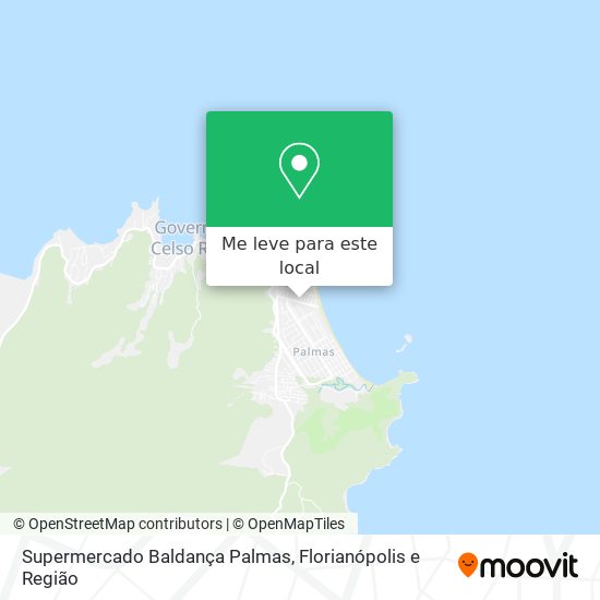 Supermercado Baldança Palmas mapa