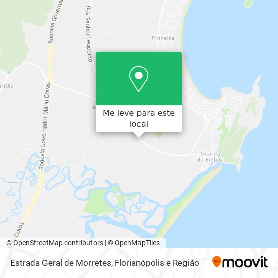 Estrada Geral de Morretes mapa
