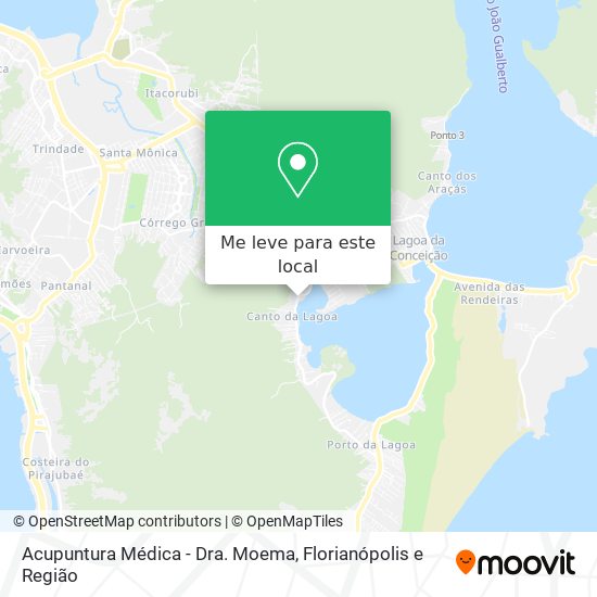 Acupuntura Médica - Dra. Moema mapa