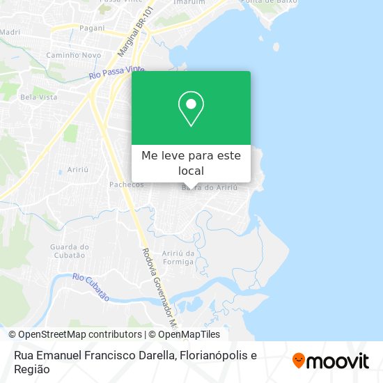 Rua Emanuel Francisco Darella mapa
