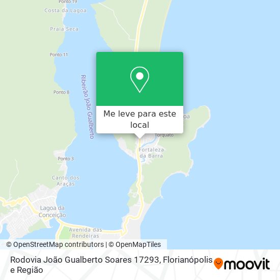 Rodovia João Gualberto Soares 17293 mapa
