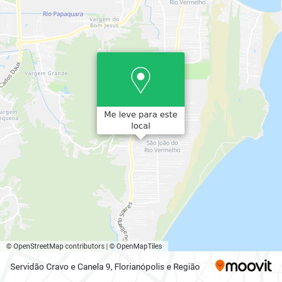 Servidão Cravo e Canela 9 mapa