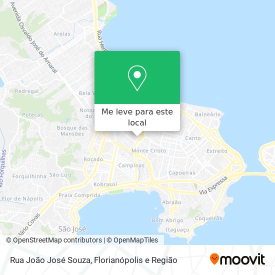 Rua João José Souza mapa