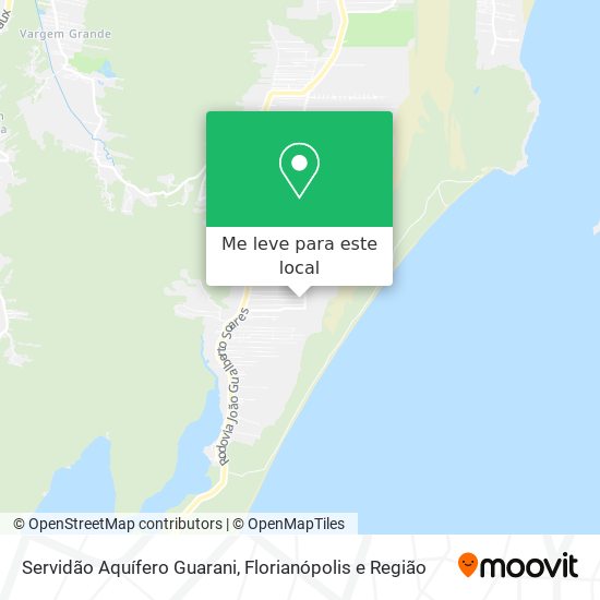 Servidão Aquífero Guarani mapa