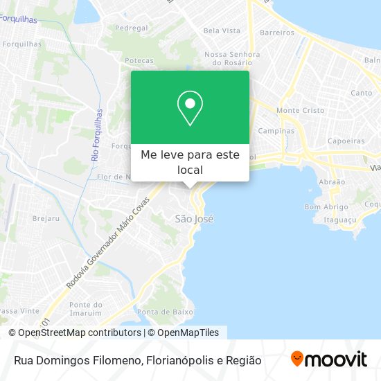 Rua Domingos Filomeno mapa