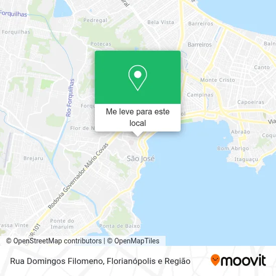 Rua Domingos Filomeno mapa