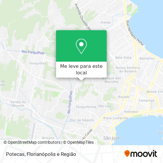 Potecas mapa
