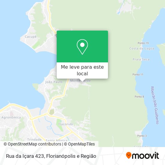 Rua da Içara 423 mapa