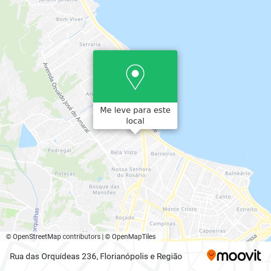 Rua das Orquídeas 236 mapa