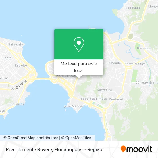 Rua Clemente Rovere mapa