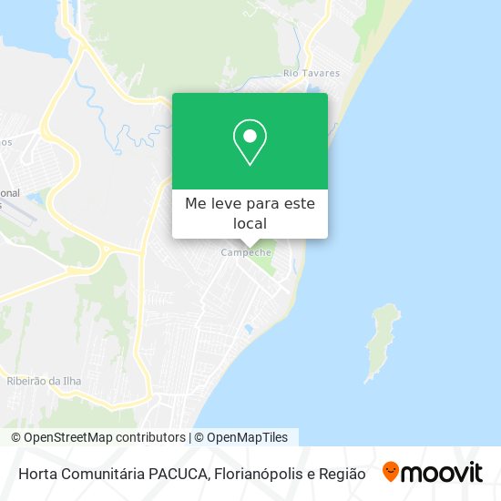 Horta Comunitária PACUCA mapa