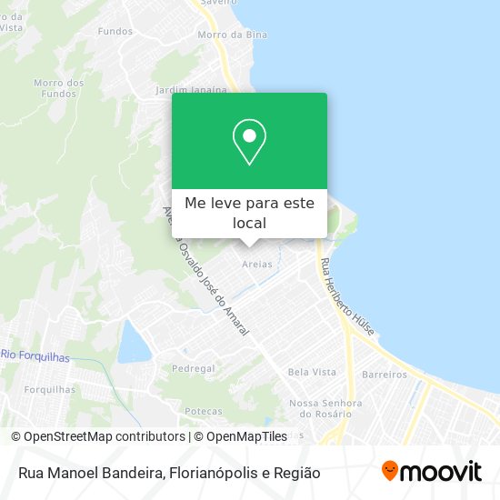 Rua Manoel Bandeira mapa