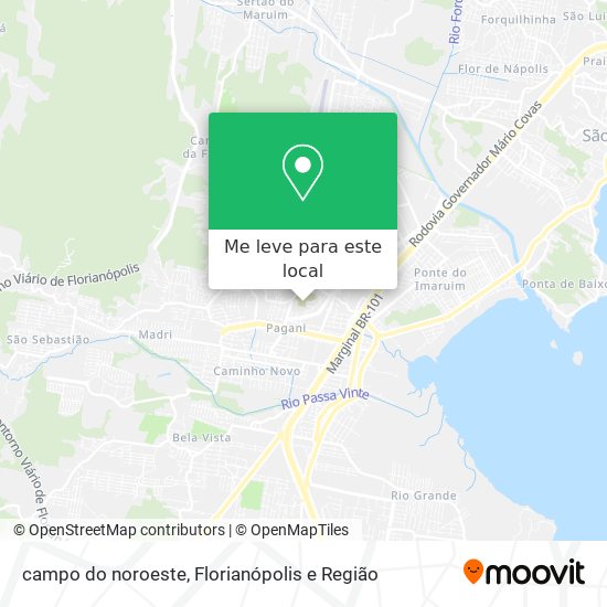 campo do noroeste mapa