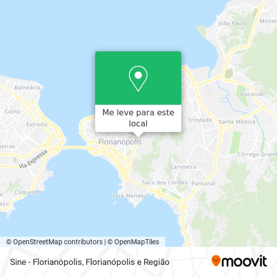 Sine - Florianópolis mapa