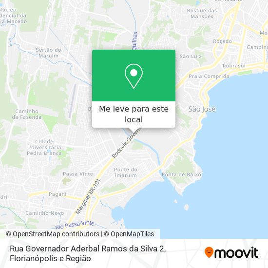 Rua Governador Aderbal Ramos da Silva 2 mapa