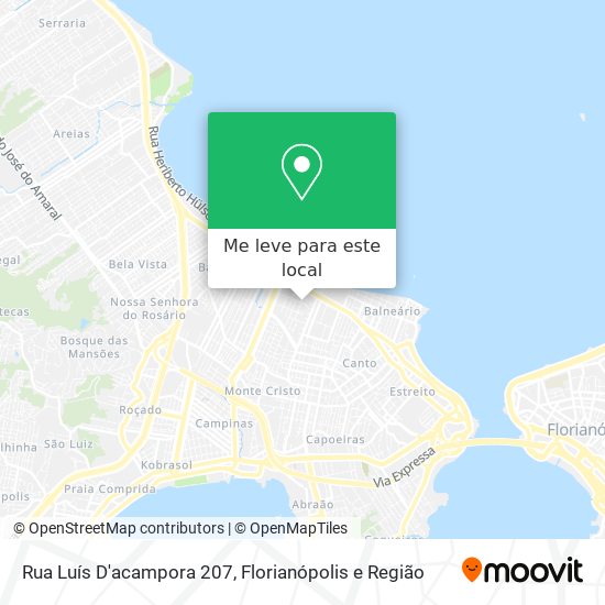 Rua Luís D'acampora 207 mapa