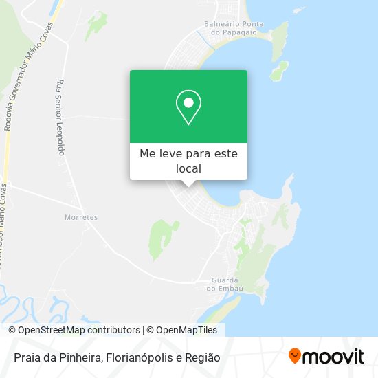 Praia da Pinheira mapa