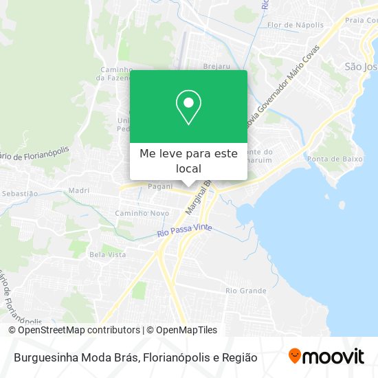 Burguesinha Moda Brás mapa