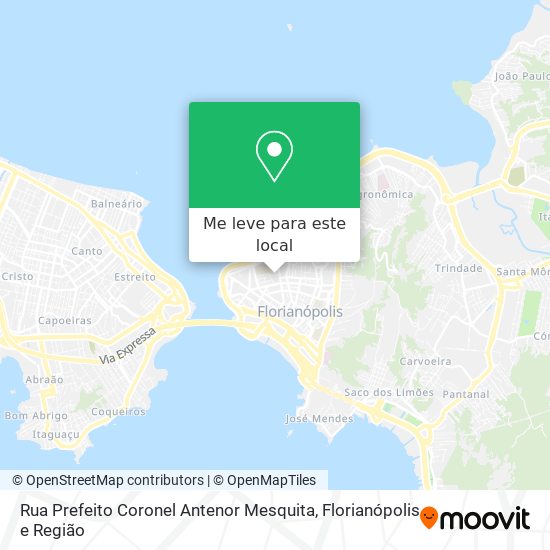 Rua Prefeito Coronel Antenor Mesquita mapa