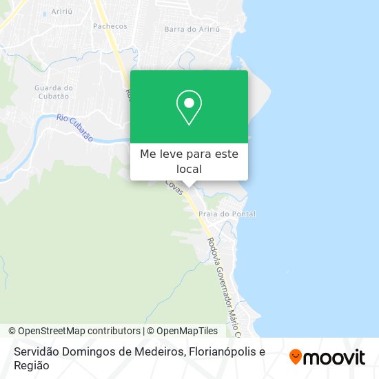 Servidão Domingos de Medeiros mapa