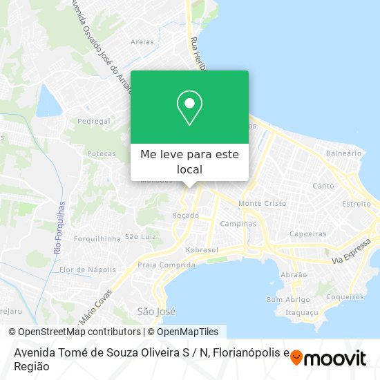 Avenida Tomé de Souza Oliveira S / N mapa