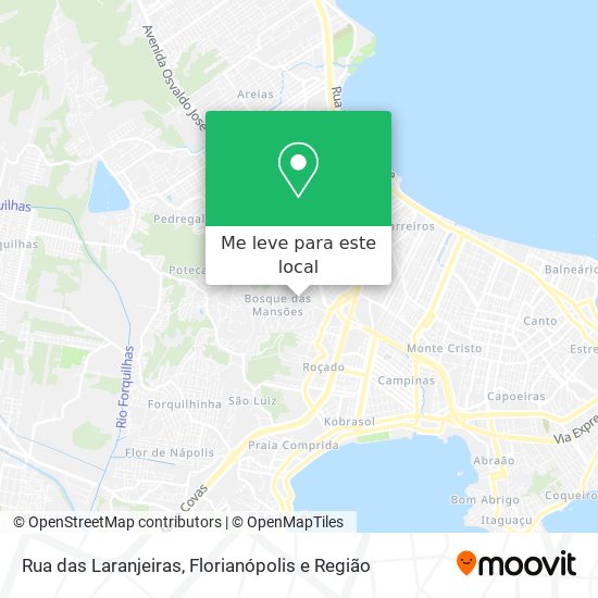 Rua das Laranjeiras mapa