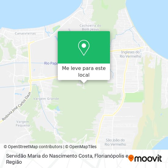 Servidão Maria do Nascimento Costa mapa