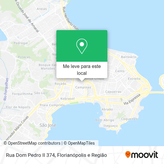 Rua Dom Pedro II 374 mapa