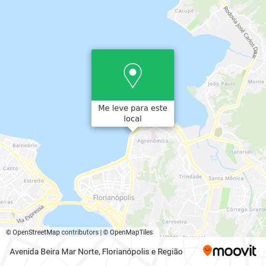 Avenida Beira Mar Norte mapa