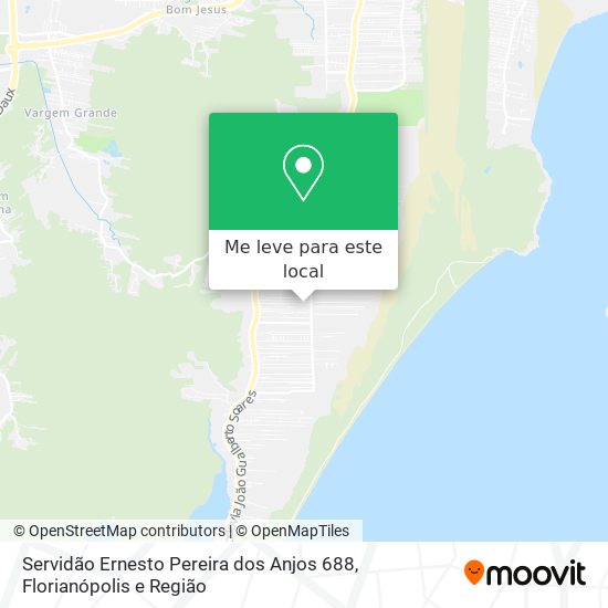 Servidão Ernesto Pereira dos Anjos 688 mapa